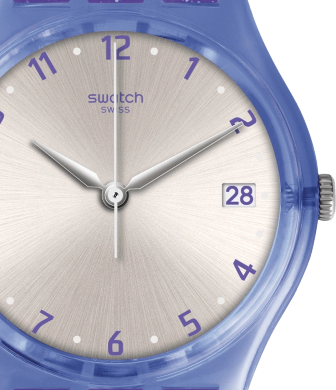 Swatch,Originals 34mm,34mm,Plastic,Silver,Open,GV400