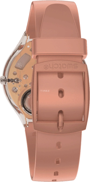 Swatch,SKIN 36.80mm,36.80mm,Plastic,Pink,SVOK108