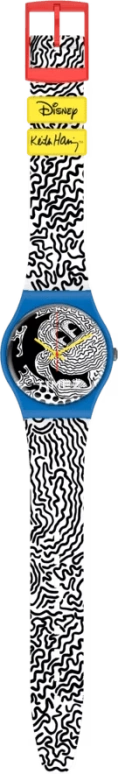 Swatch,Other ,Plastic,Black,White,Quartz,Tonneau,Blue,MSUOZ336