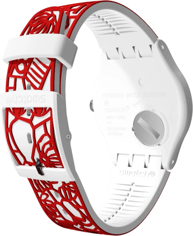 Swatch,Originals 41mm,41mm,Plastic,White,Closed,SUOZ259C