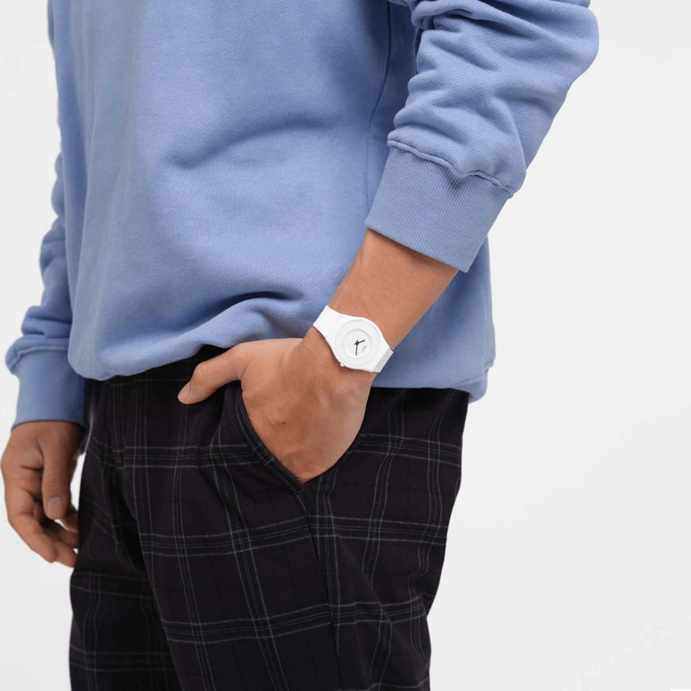 Swatch,SKIN 34mm,34mm,Ceramic,White,Quartz,SS09W100