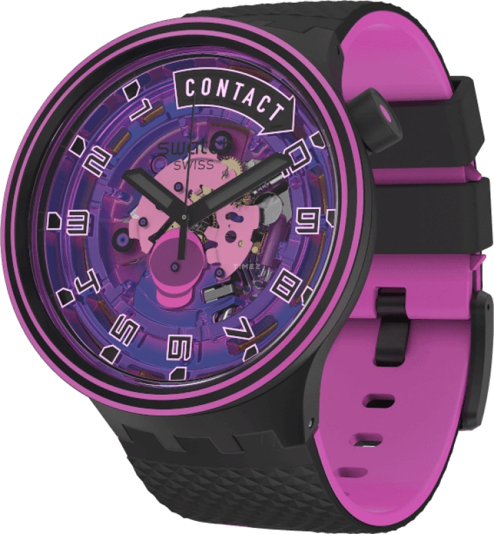 Swatch,Other 47mm,47mm,Sapphire,Crystal Glass,SB01B126