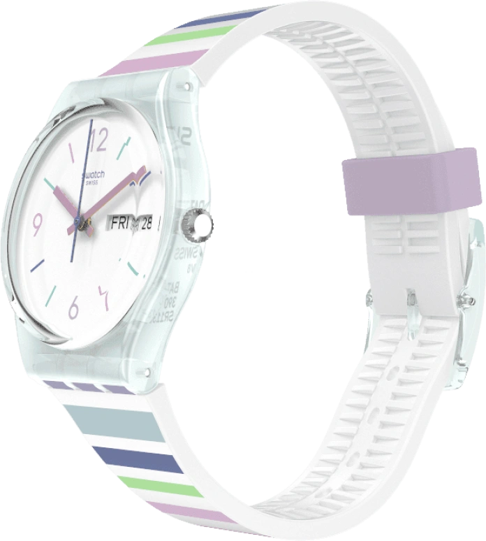 Swatch,Originals 34mm,34mm,Plastic,White,Open,GL702