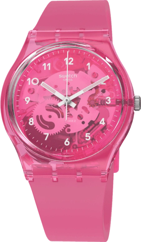 Swatch,Originals 34mm,34mm,Plastic,Pink,GP166