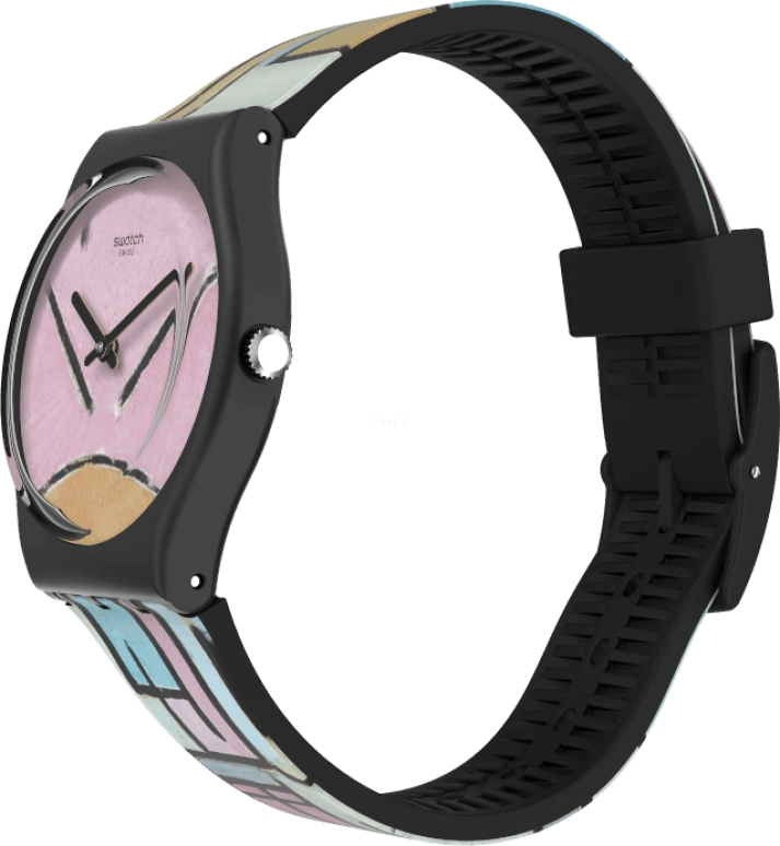 Swatch,Originals 34mm,34mm,Plastic,Pink,Closed,GZ350