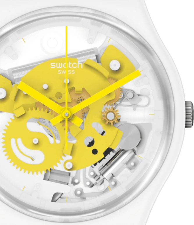 Swatch,Other 34mm,34mm,Bioceramic,Ceramic,Skeleton,Quartz,Sapphire,Crystal Glass,Round,SO31W105