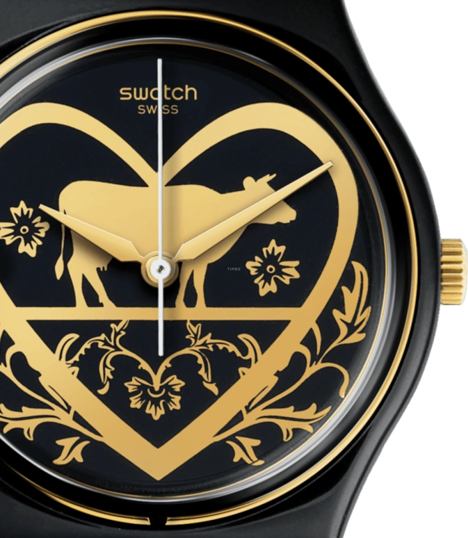 Swatch,Originals 34mm,34mm,Plastic,Black,GB285