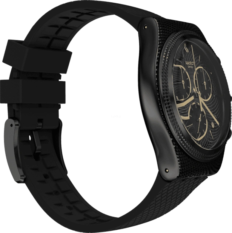 Swatch,IRONY 43x49mm,43x49mm,Black,YVB408