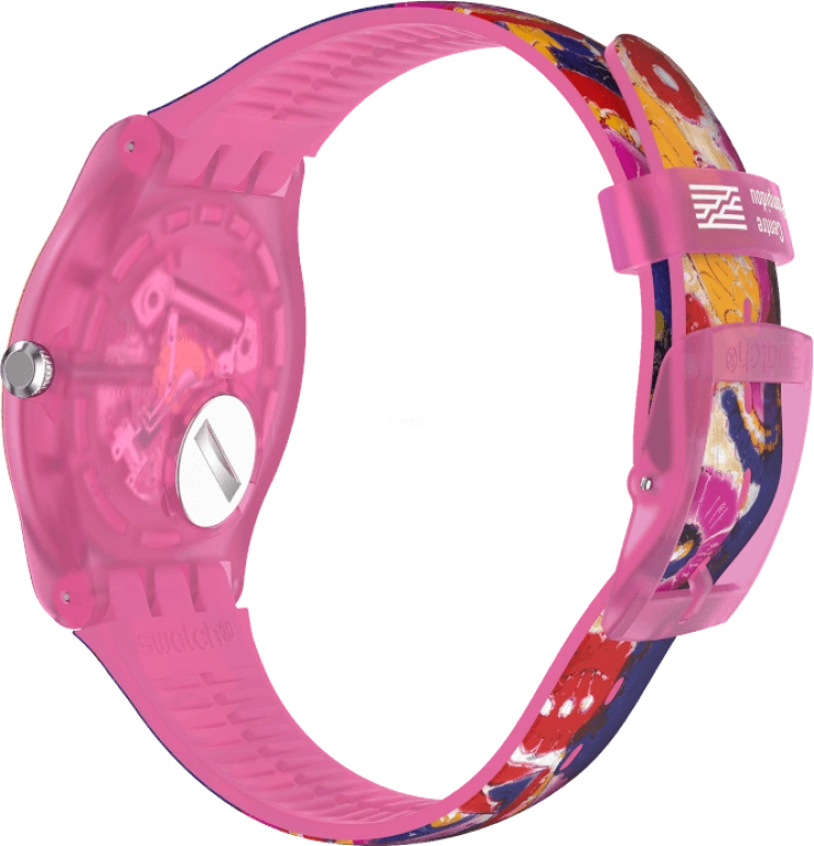 Swatch,Originals 41mm,41mm,Plastic,Multi-Color,Quartz,Sapphire,Crystal Glass,Round,SUOZ341
