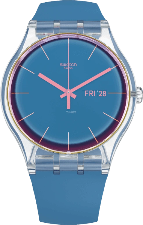 Swatch,Originals 41mm,41mm,Plastic,Blue,SUOK711