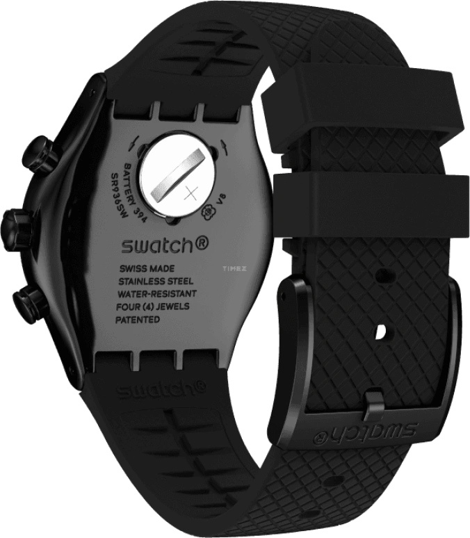Swatch,IRONY 43x49mm,43x49mm,Black,YVB408