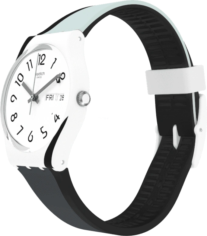 Swatch,Originals 34mm,34mm,Plastic,White,GW711