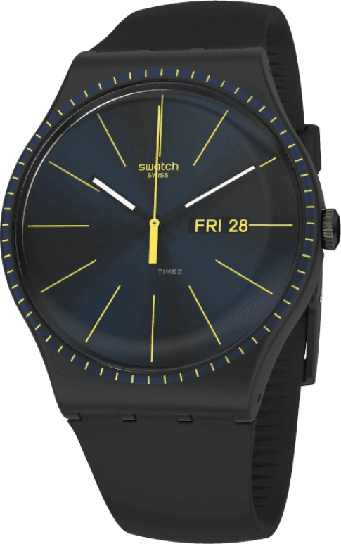 Swatch,Originals 41x47.40mm,41x47.40mm,Plastic,Black,SUOB731
