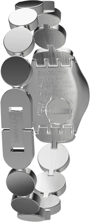 Swatch,IRONY 25mm,25mm,Stainless Steel,Silver,Grey,Quartz,Round,Silver,YSS317G