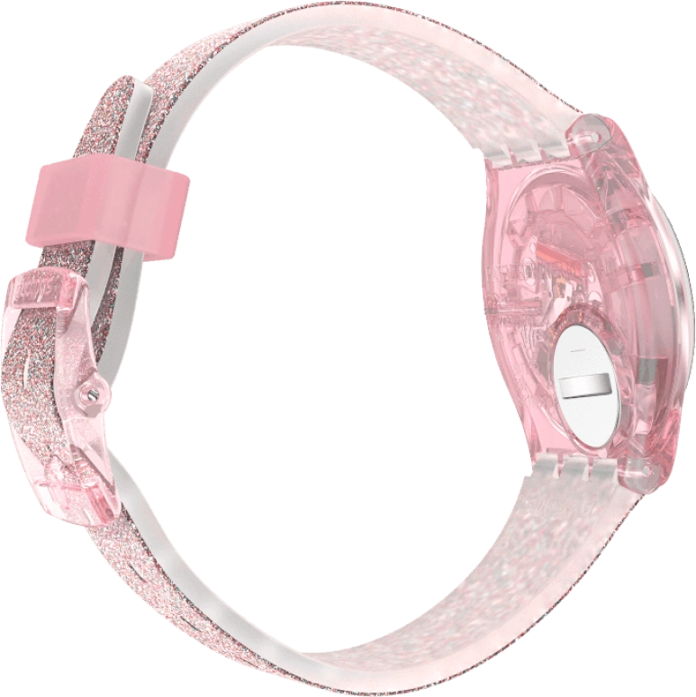 Swatch,Originals 34mm,34mm,Plastic,Pink,Sapphire,Crystal Glass,GP168