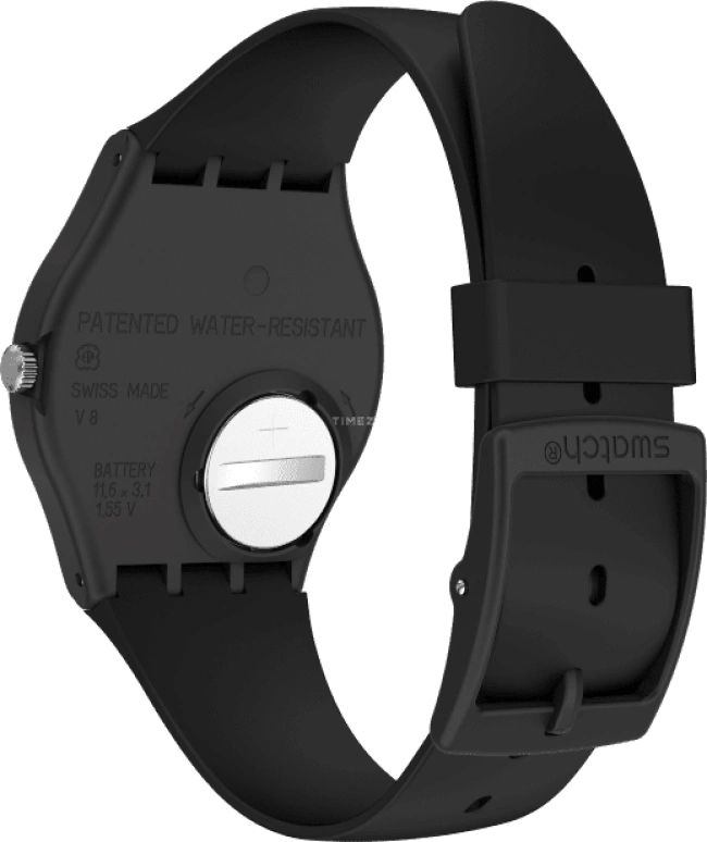 Swatch,Originals 34mm,34mm,Plastic,White,Quartz,Date,Day,GB743