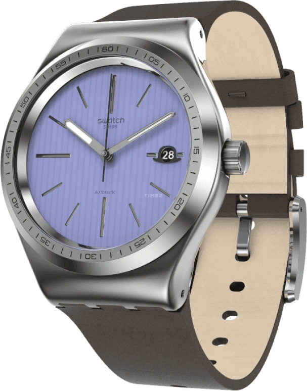 Swatch,IRONY 42mm,42mm,Blue,Open,YIZ405