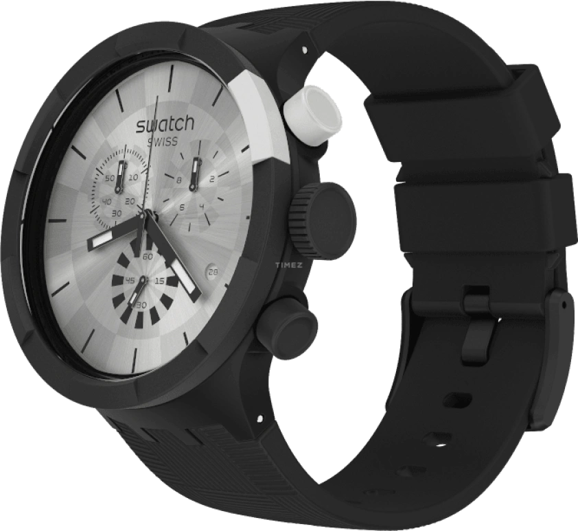 Swatch,THE BOLD 47mm,47mm,Plastic,Sapphire,Crystal Glass,SB02B404