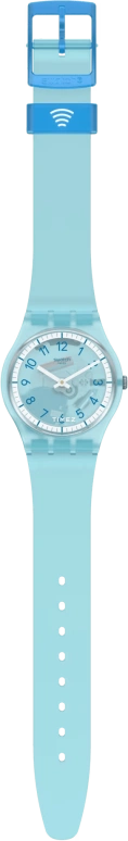 Swatch,Originals 34mm,34mm,Plastic,Blue,Quartz,Tonneau,SVHS100,SVHS100-5300