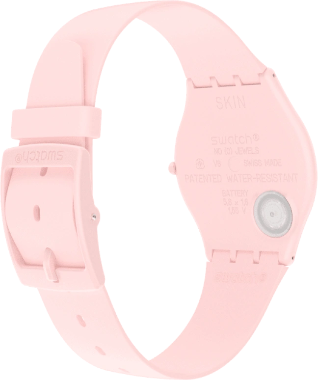 Swatch,SKIN 34mm,34mm,Ceramic,Pink,Closed,SS09P100