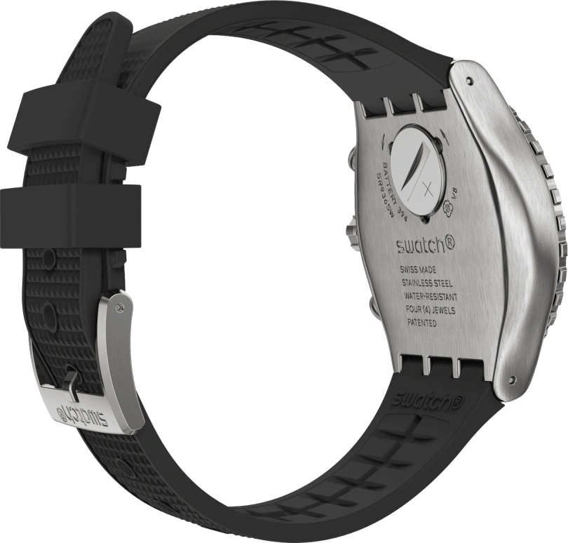 Swatch,IRONY 43mm,43mm,Stainless Steel,Black,YVS487