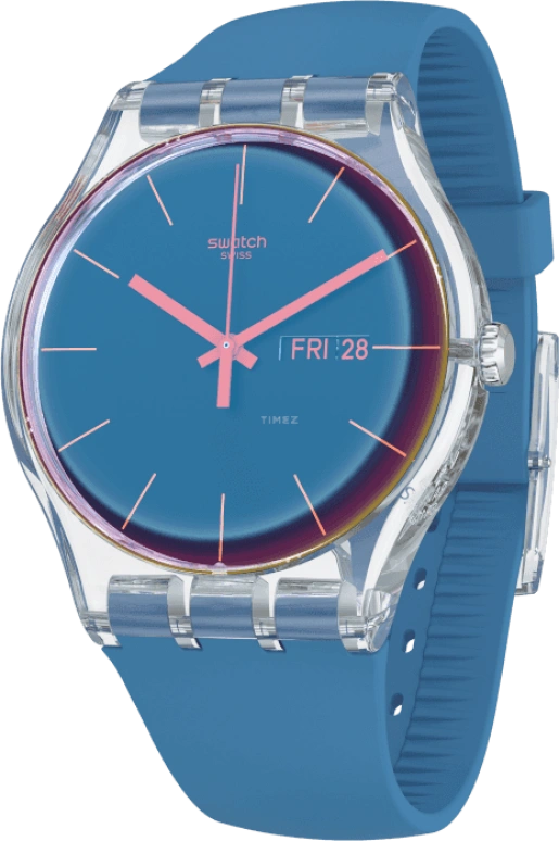 Swatch,Originals 41mm,41mm,Plastic,Blue,SUOK711