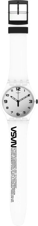 Swatch,Originals 41mm,41mm,Plastic,Grey,Quartz,Tonneau,White,SUOZ339