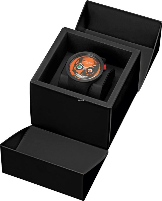 Swatch,Other 47mm,47mm,Bioceramic,Orange,Quartz,Sapphire,Crystal Glass,Round,SB03B700