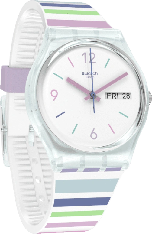 Swatch,Originals 34mm,34mm,Plastic,White,Open,GL702