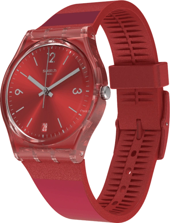 Swatch,Originals 34x39.20mm,34x39.20mm,Plastic,Red,GR406