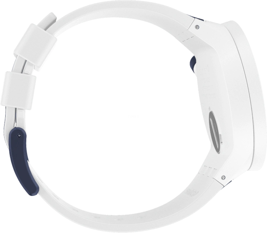 Swatch,THE BOLD 47mm,47mm,Plastic,White,Sapphire,Crystal Glass,Closed,SO27W102