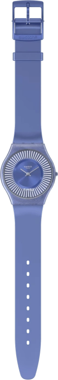 Swatch,Other 34mm,34mm,Bio-sourced,Blue,Quartz,Sapphire,Crystal Glass,Round,SS08N110