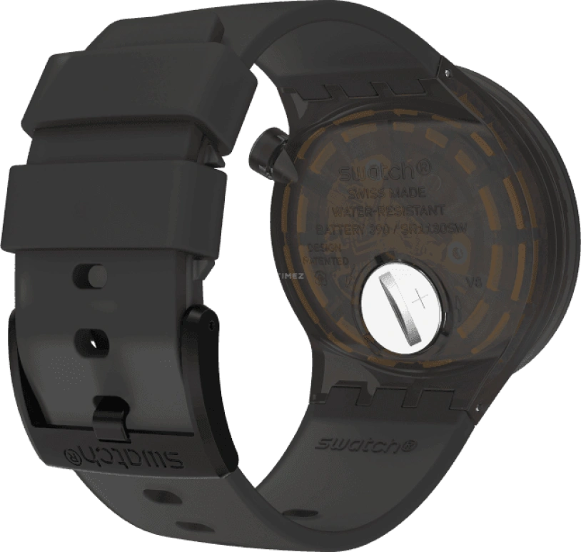 Swatch,THE BOLD 47mm,47mm,Plastic,Coffee,Brown,SO27B112