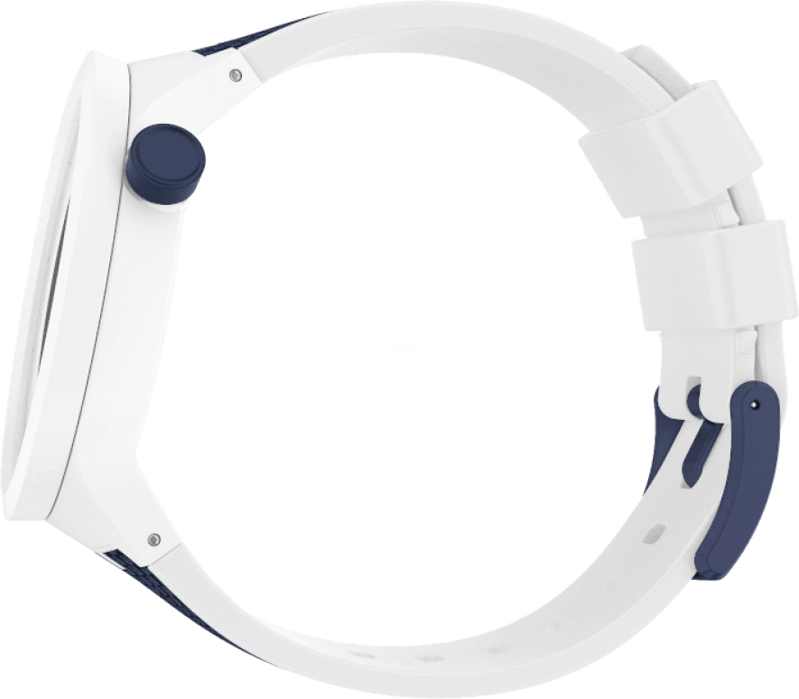 Swatch,THE BOLD 47mm,47mm,Plastic,White,Sapphire,Crystal Glass,Closed,SO27W102