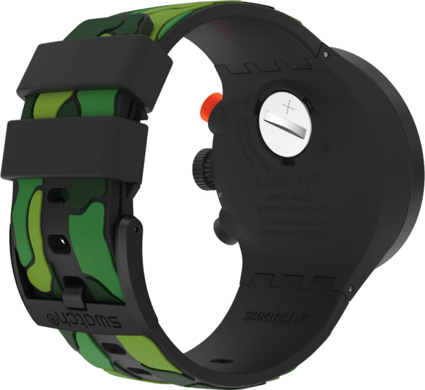 Swatch,THE BOLD 47mm,47mm,Plastic,Black,SB02B409