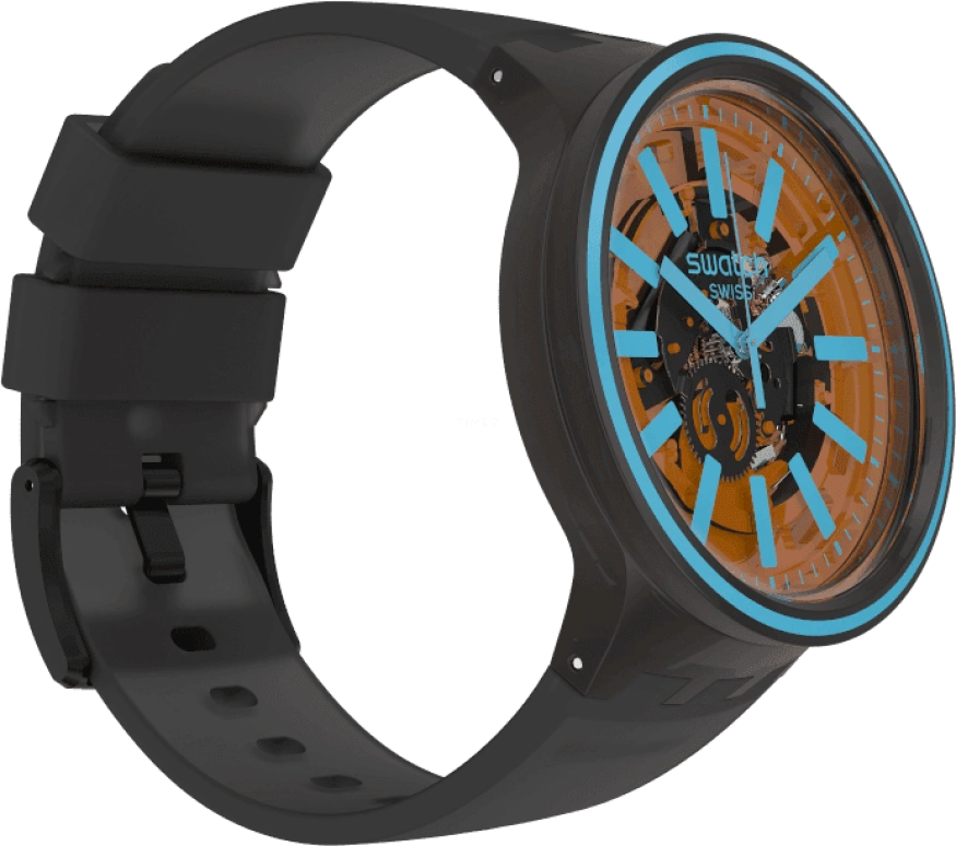 Swatch,THE BOLD 47mm,47mm,Plastic,Coffee,Brown,SO27B112