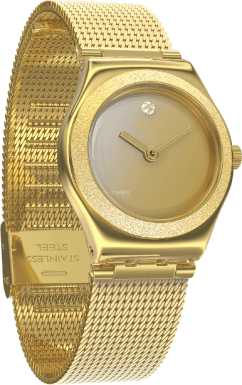 Swatch,IRONY 25x28.70mm,25x28.70mm,Gold,YSG167M