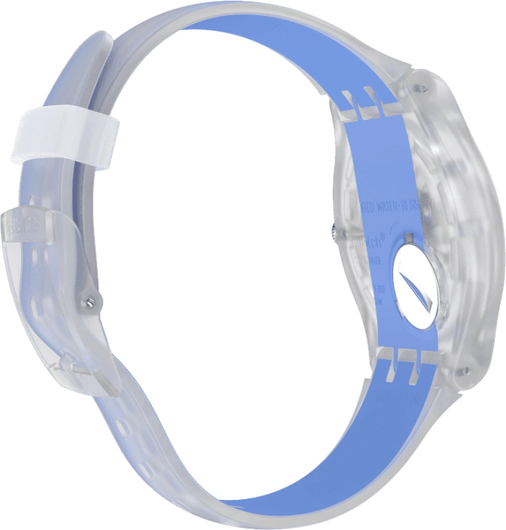 Swatch,Originals 41mm,41mm,Plastic,Skeleton,Quartz,Round,Transparent,SUOK156