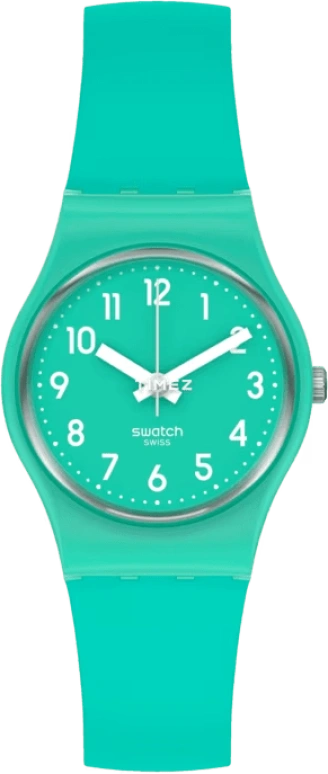 Swatch,Originals 25mm,25mm,Plastic,Green,Quartz,Tonneau,LL115C