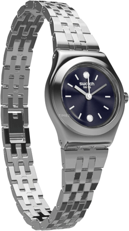 Swatch,IRONY 25mm,25mm,Stainless Steel,Blue,Quartz,Round,Silver,YSS288G