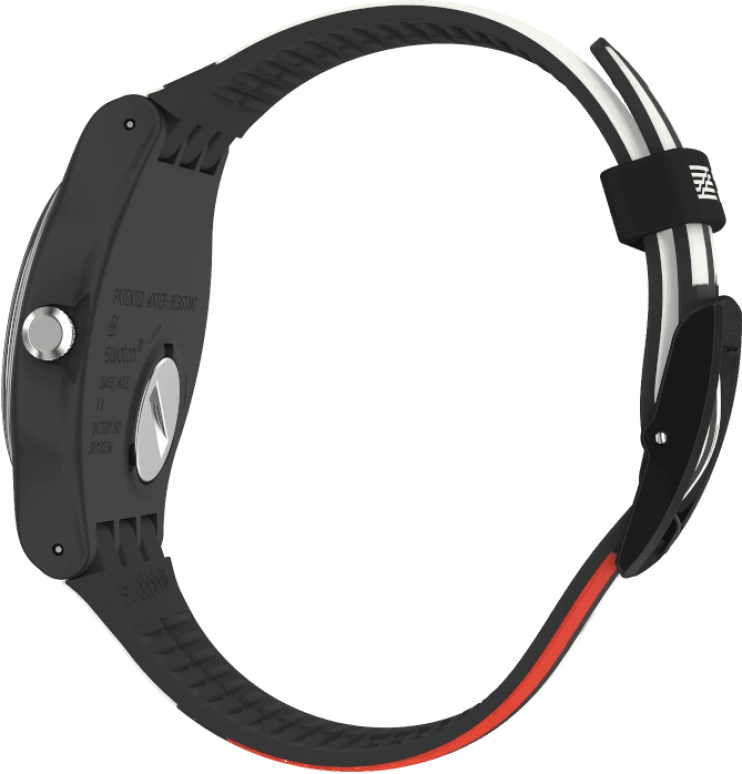 Swatch,Originals 41mm,41mm,Plastic,Black,Quartz,Sapphire,Crystal Glass,Round,SUOZ344