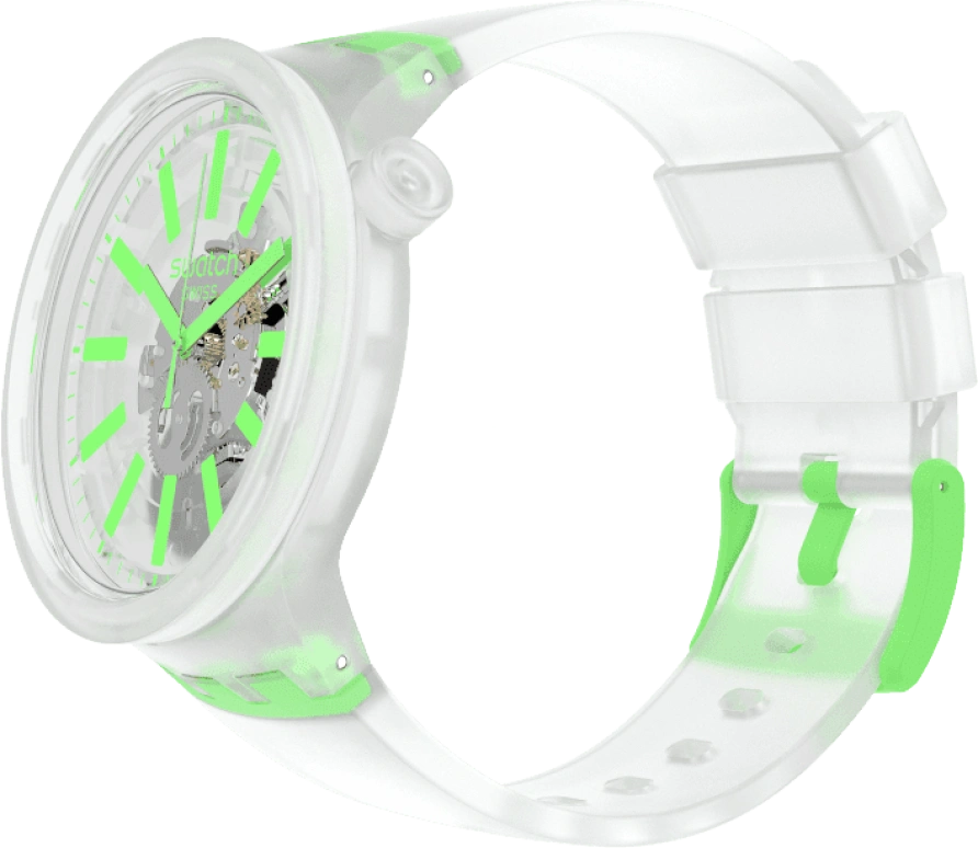 Swatch,THE BOLD 47mm,47mm,Plastic,White,SO27E104