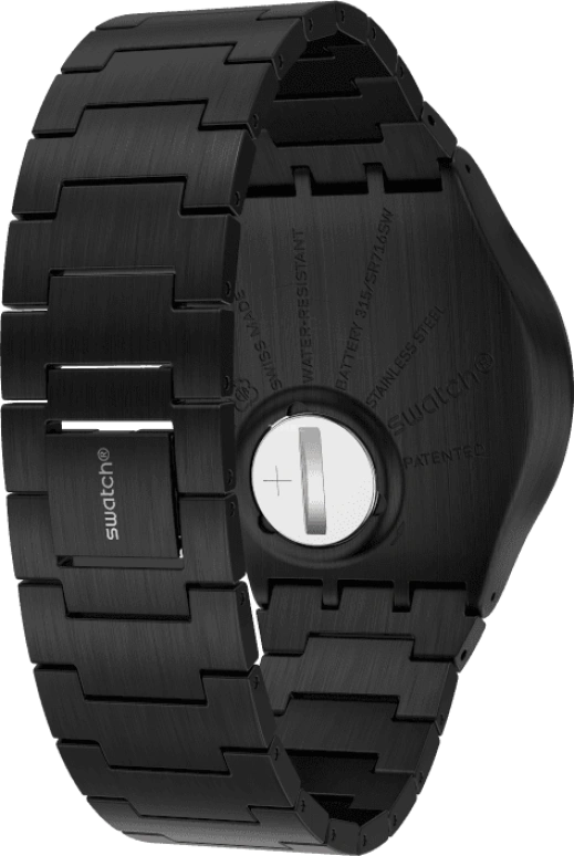 Swatch,SKIN ,Stainless Steel,Black,SS07B100G