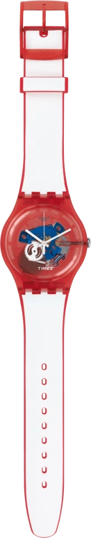 Swatch,Other 41mm,41mm,Plastic,Red,Quartz,Tonneau,SUOR102