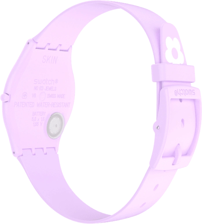 Swatch,SKIN 34mm,34mm,Ceramic,Multi-Color,Quartz,Round,Pink,SS09V101
