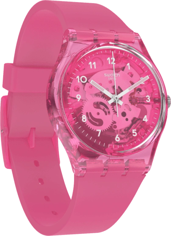 Swatch,Originals 34mm,34mm,Plastic,Pink,GP166