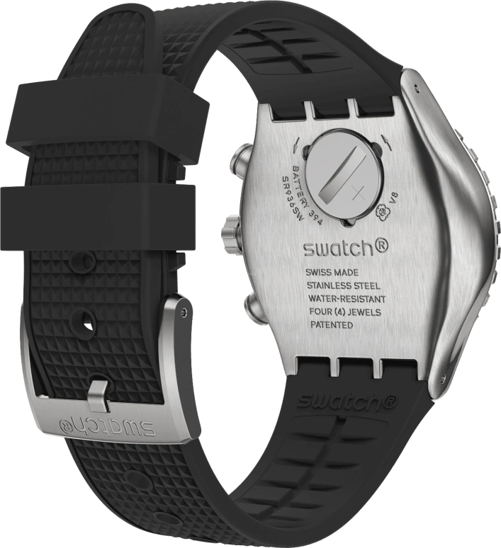 Swatch,IRONY 43mm,43mm,Stainless Steel,Black,YVS487