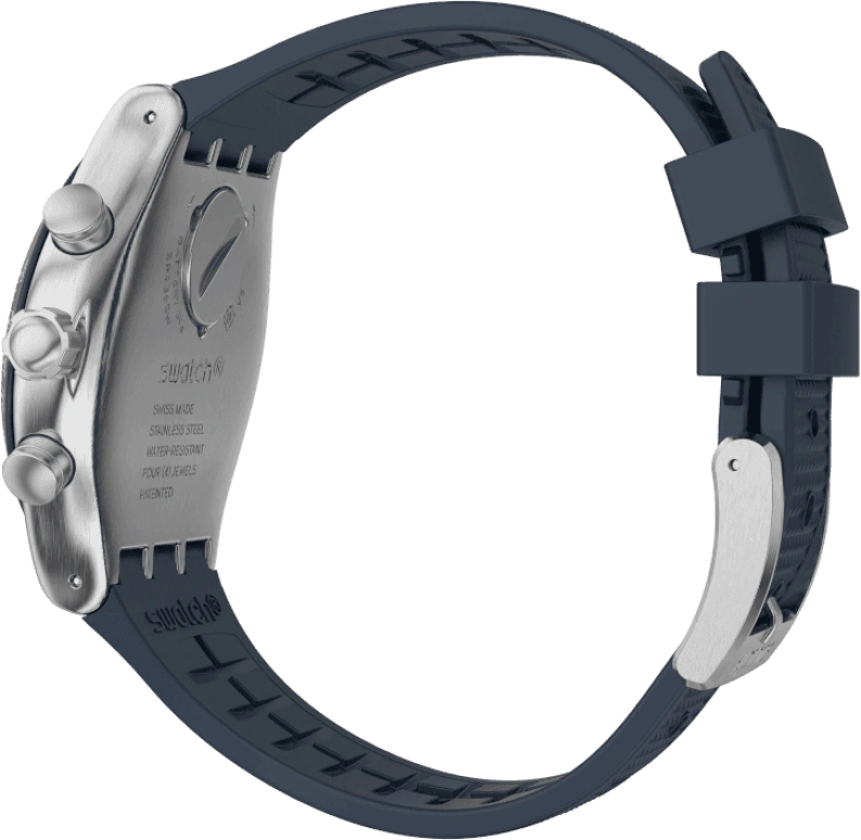 Swatch,IRONY 43mm,43mm,Stainless Steel,Blue,YVS454