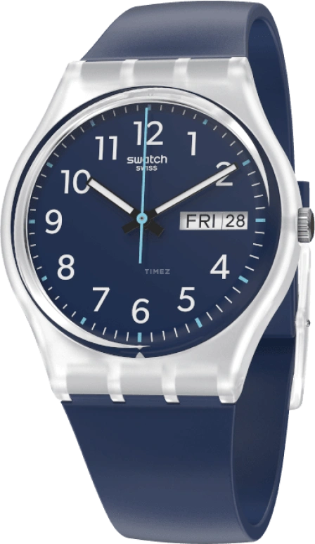 Swatch,Originals 34mm,34mm,Blue,Open,GE725