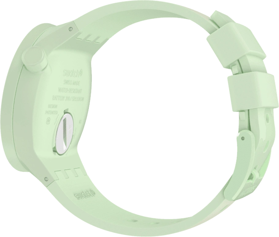 Swatch,THE BOLD 47mm,47mm,Bioceramic,Ceramic,Green,Quartz,Sapphire,Crystal Glass,Round,SB03G100
